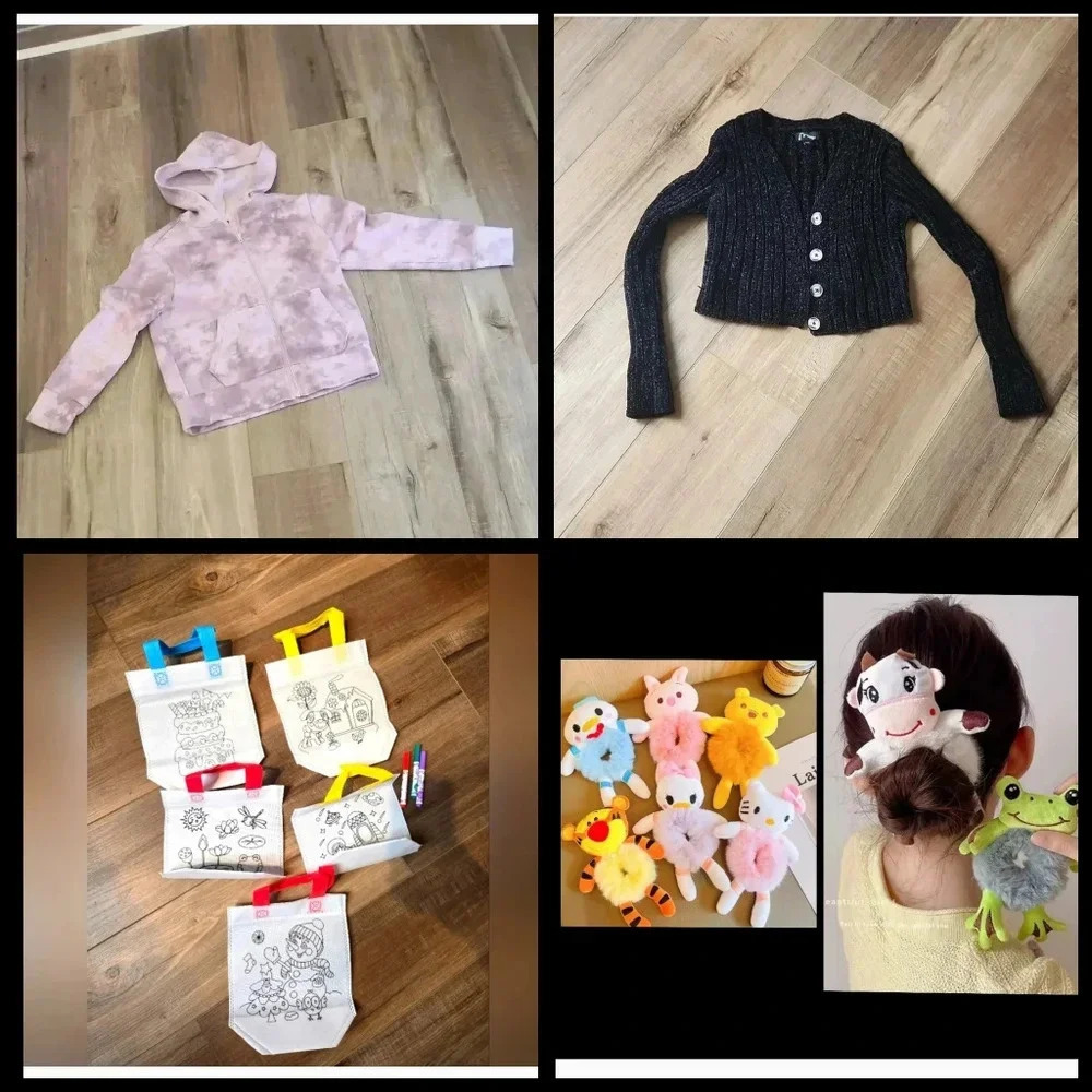 Kids girl 7/8 sweater hoodie and more accessories LOT SALE